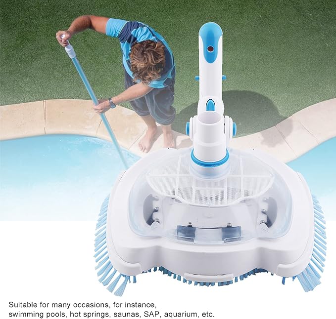 Professional Pool Vacuum Head Premium Durable Pool Cleaning Tool with High Density s for Swimming Ponds Aquariums PVC Material 12 Inch Width