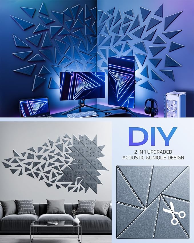22 Pack Acoustic Panels, Sound Proof Foam Panels