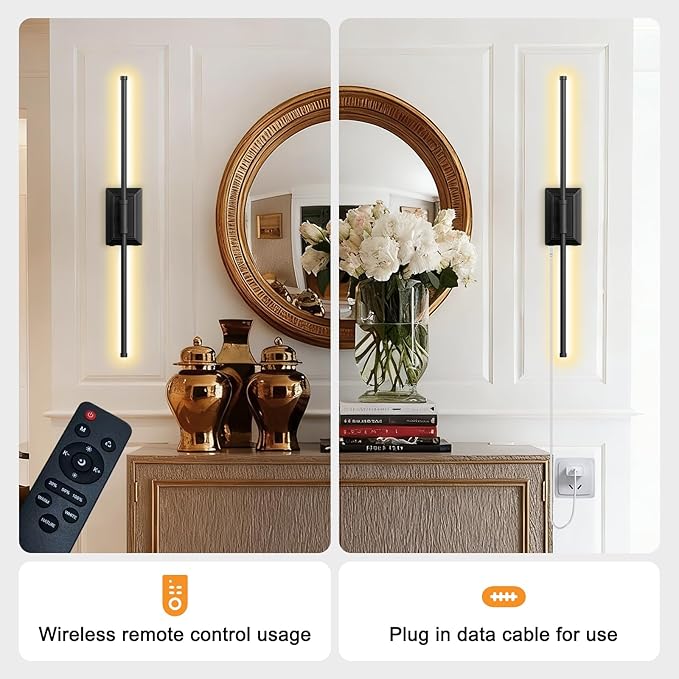 Battery Operated Wireless Wall Sconce