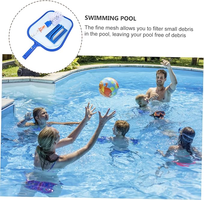 Milisten 2sets Pool Cleaning Tools Accessories Net Sponge Brush Portable for Effortless Leaf Removal and Pool Maintenance for Fish Tank Water Change