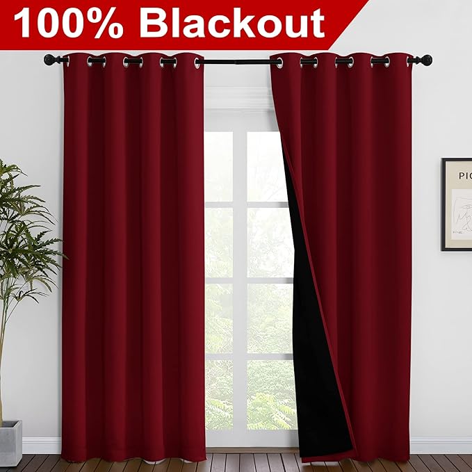 NICETOWN 100% Blackout Curtains