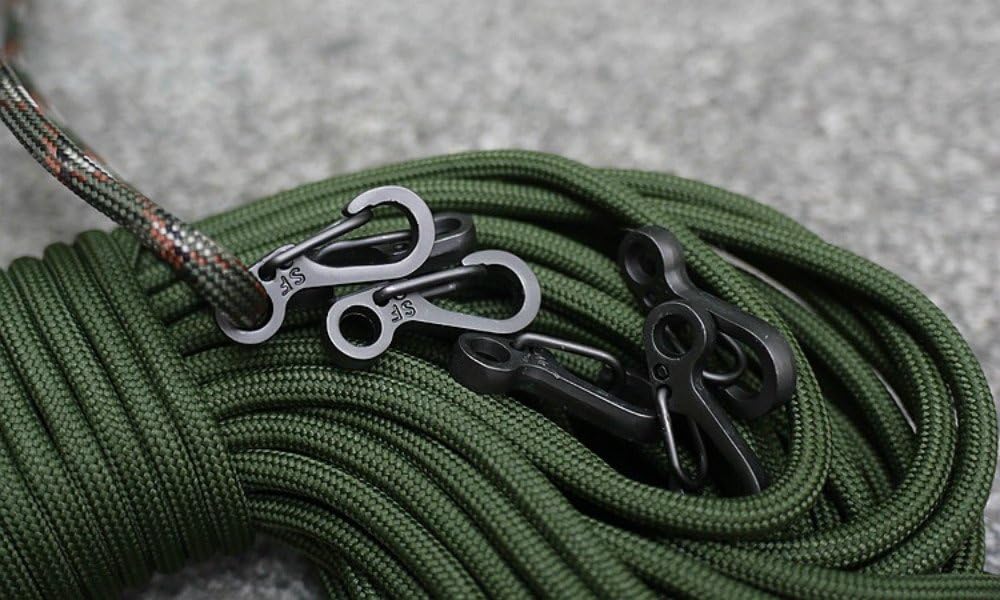Mini SF Spring Backpack Clasps - 10PCS Metal Snap Carabiners for EDC, Keychains & Camping