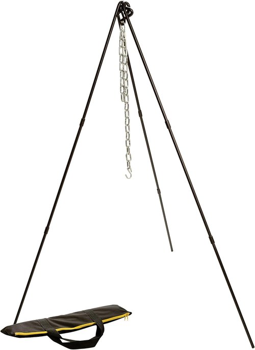 Adjustable Camp Tripod for Camping & Hiking - Lodge ATP2, 40-60 Inch Black