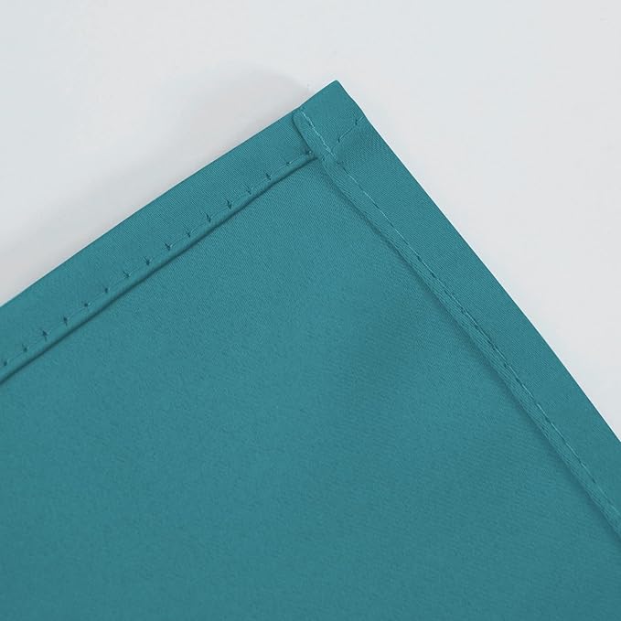LEMOMO Blackout Curtains 66 x 72 Inch Long Sea Teal Curtains Set of 2 Panels