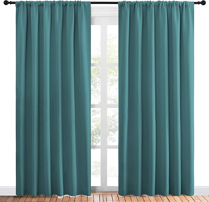 NICETOWN Living Room Curtains, Window Curtain Panels, Thermal Insulated Solid