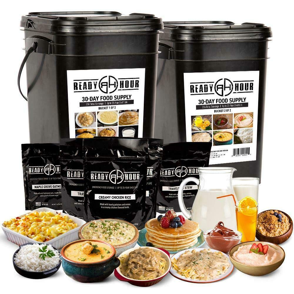 Ready Hour 4-Week Emergency Food Supply - 284 Servings for 30 Days of Preparedness