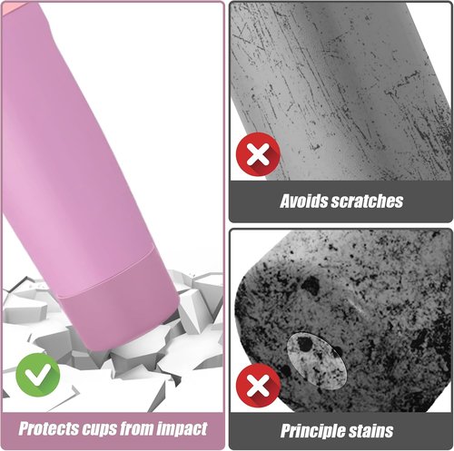 Mity Rain Silicone Protective Boots for Owala 30oz & 40oz Bottles - Enhance Stability & Prevent Scratches | Aubergine