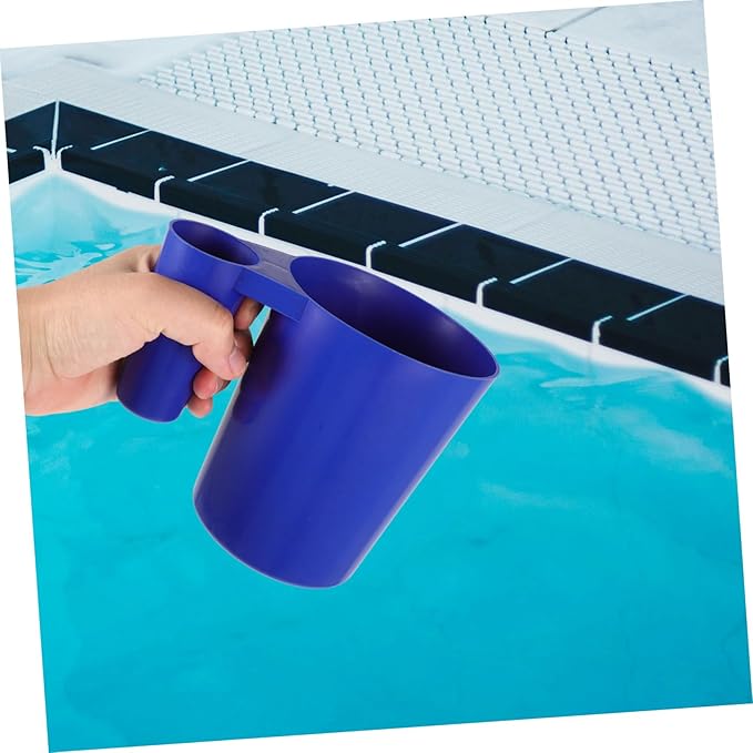 POPETPOP 3pcs Plastic Pool Cleaning Scoop Handle Multi-use Tool for Efficient Pool Maintenance Easy to Clean Design and Spa Debris Removal