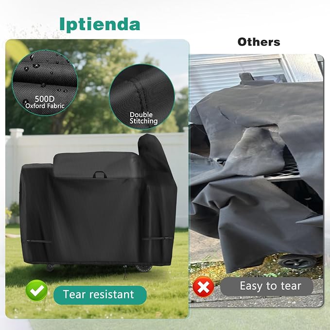 Grill Cover for Pit Boss Austin XL 1000Sq Grill and Smoker Onyx Series, 65inch Outdoor Grill Cover Waterproof for PB1000NX Smoker Grill-65 L x 28" W x 52" H