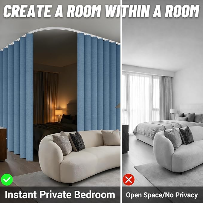 100% Blackout Drapes for Sliding Glass Door