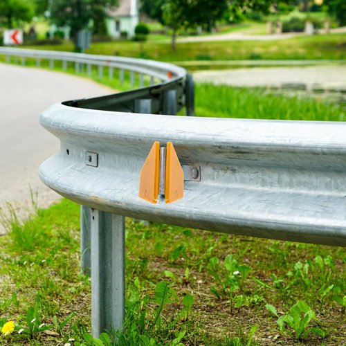 Gatuida Reflective Trail Markers Reflective Marker for Road Road Reflectors for Driveway Guardrail Delineators 2pcs Sturdy Stylish Driveway Markers