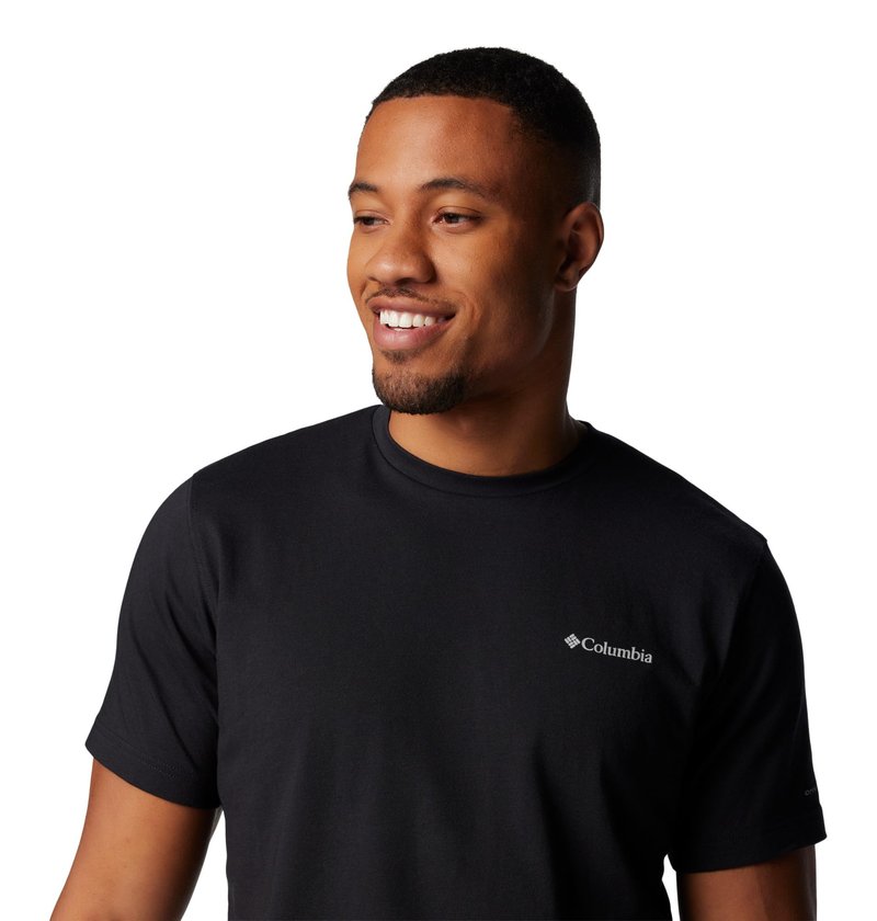 Columbia Men's Thistletown Hills Graphic Short Sleeve, White/Wanderland Graphic, 2X Tall