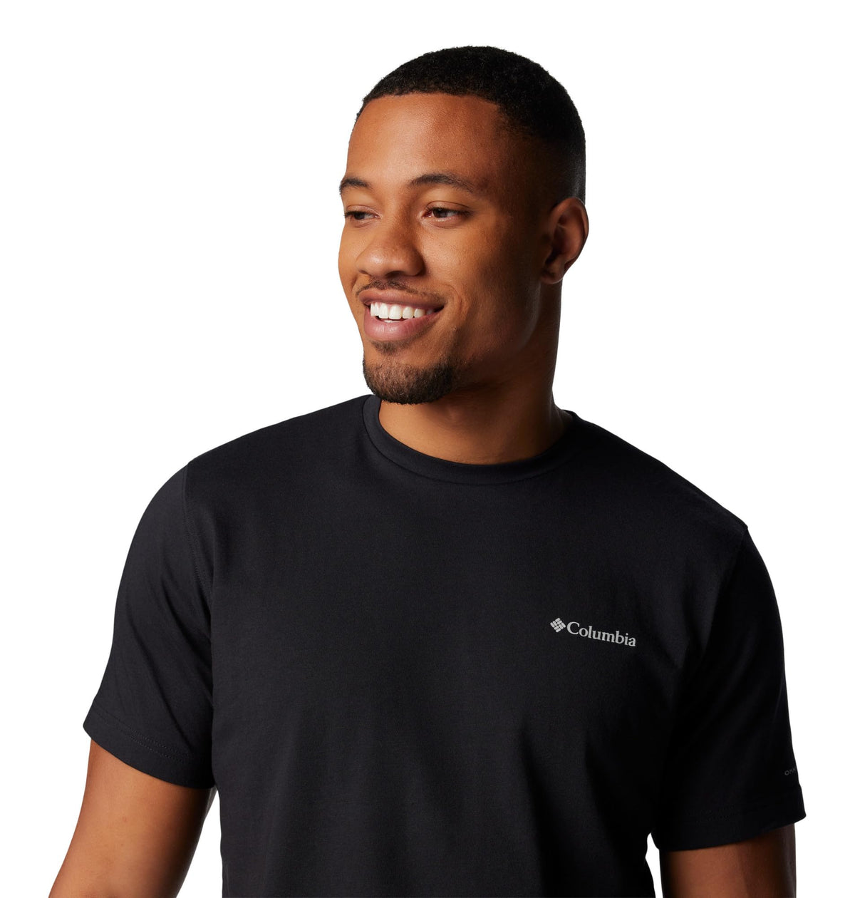 Columbia Men's Thistletown Hills Graphic Short Sleeve, Mango Heather/Hikers Graphic, 4X Tall