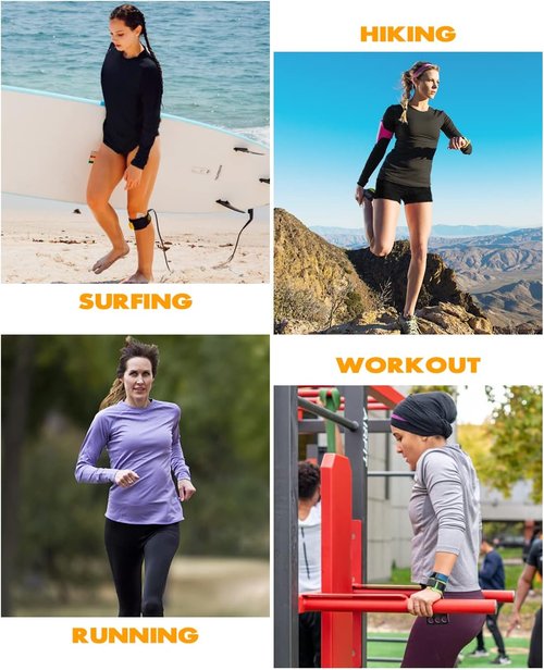NAVISKIN Women's Long Sleeve Rash Guard - UPF 50+ Sun Protection, Quick Dry, Lightweight Hiking Shirt