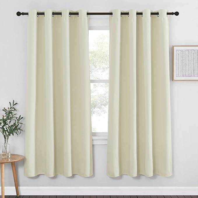 NICETOWN Blackout Bedroom Curtain 72 inches Length
