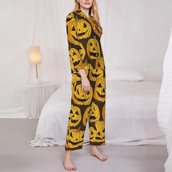 Retro Bee And Floral Women'S Pajama Sets Ultra-Soft Printed Sleepwear