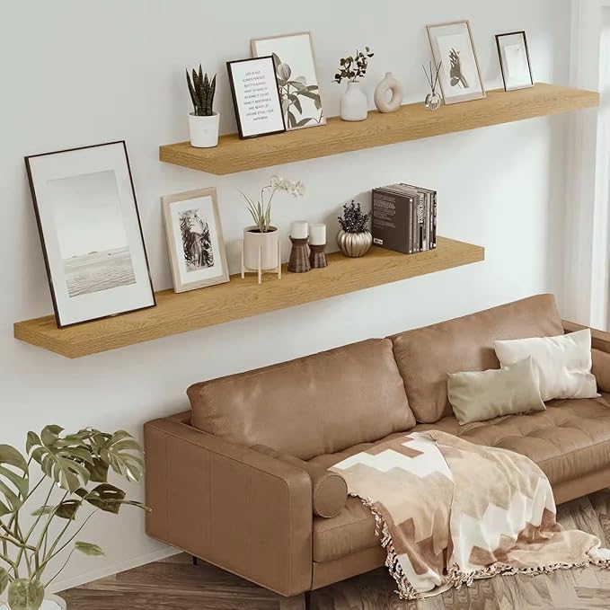 Vivelove 12" Deep Floating Shelves