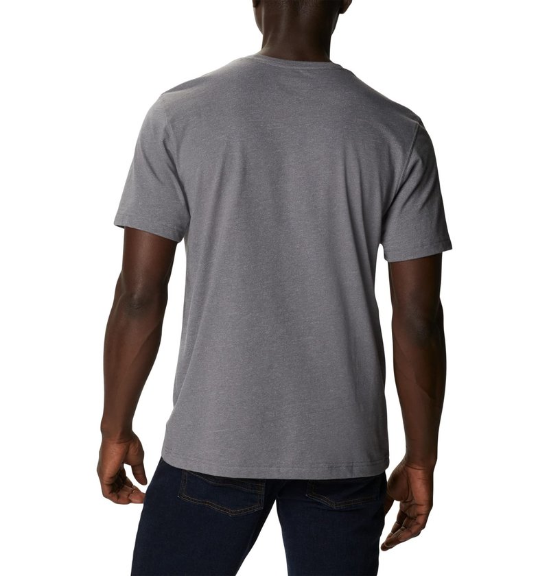 Columbia Mens Thistletown Hills Short Sleeve T-Shirt, City Grey Heather, X-Small