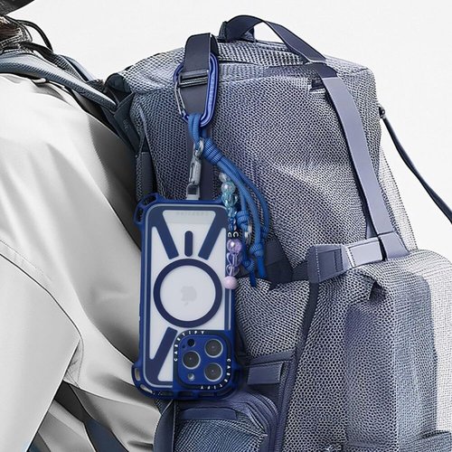 CASETiFY Ultra Bounce Carabiner Keychain - Indigo
