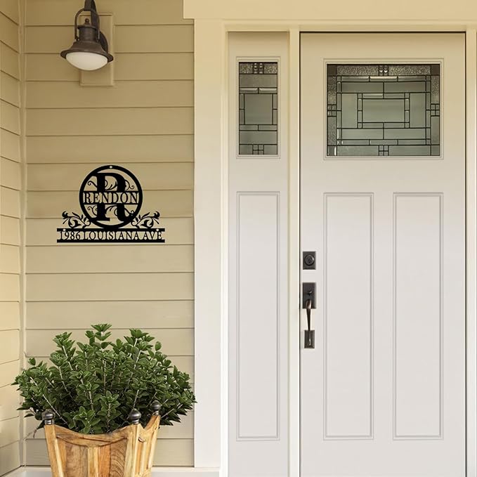 House Signs Personalized Outdoors,Home Address Signs for House,Custom House Number Sign,House Address Plaque for Outside,Custom Metal Signs Outdoor,Outdoor Wall Art,Address Signs for Yard