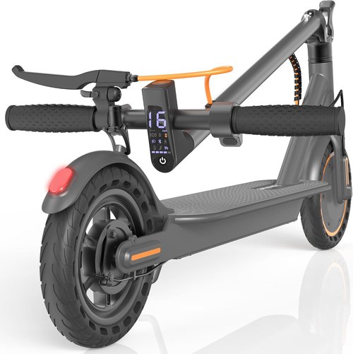 Aovowheel Electric Scooter - Folding E-Scooter with 250W-500W Motor | 16-24 MPH Top Speed, 15-60 Miles Range, Solid Tires