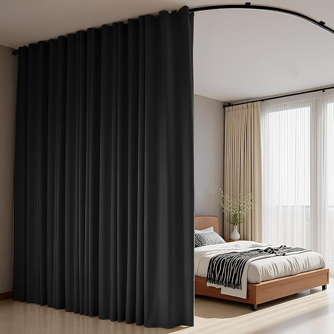 Room Divider Curtains Flexible Ceiling Tracks set Curtain track Ceiling Mount