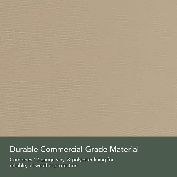 Covermates Classic Grill Cover - All-Weather Heavy Duty Outdoor BBQ Cover with Water-Resistant 12-Gauge Vinyl, Mesh Vents, Protection for Large Outdoor Grills, 45 Inch, Classic Tan