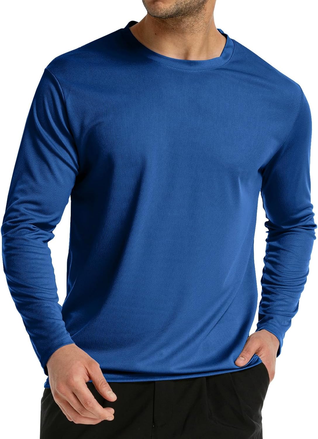 Skiennix Long Sleeve Rash Guard - Dri-Fit UPF 50+ Sun Protection T-Shirt for Men | Moisture-Wicking Workout Wear
