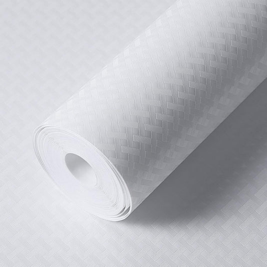 Shelf Liners for Kitchen Cabinets Refrigerator Liners Waterproof Kitchen Cupboard Liner Durable Plastic Drawer Mats EVA Non Adhesive Fridge Liner for Shelves - White 17.5 x 78.7 Inches