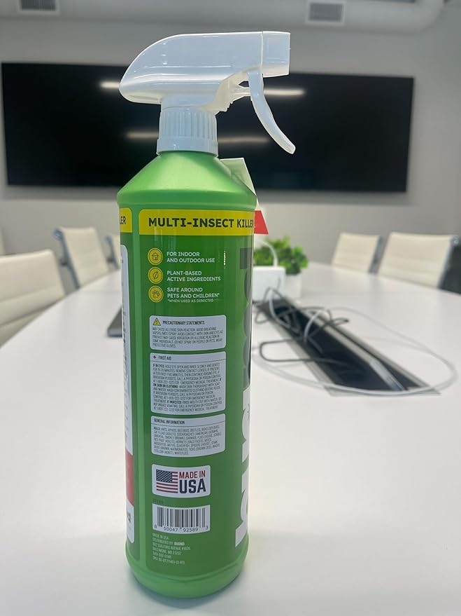 BugMD 32 oz Ant Killer & Bug Spray - Roach and Cockroach Killer Indoor, Spider and Flea Spray for Home, Fly and Insect Defense, Natural, Safe with Essential Oils, Plant-Powered, Pest Control Pack of 2