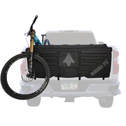 Send It. High Roller Tailgate Bike Pad V2 - Truck Accessories for Mountain Bikers, BMX, Ebikes & More (Full Size)