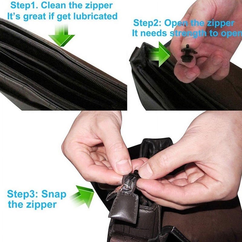 6Pcs Black Fasteners,Fix Zip Puller,Zipper Repair Kit Replacement Zip Slider Teeth Zippers，Design Arts, Crafts and Sewing，Replacement Zipper