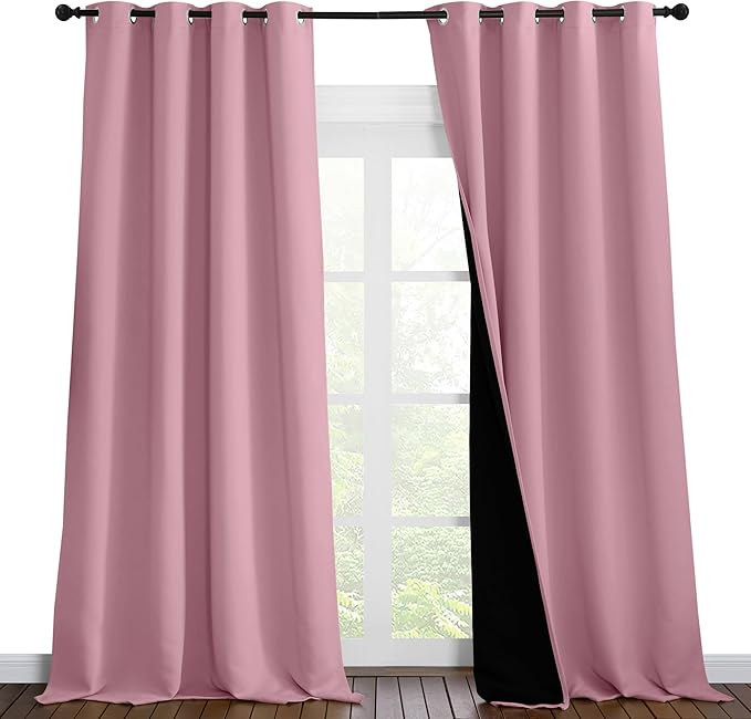 NICETOWN 100% Blackout Blinds, Laundry Room Decor Window Treatment Curtains