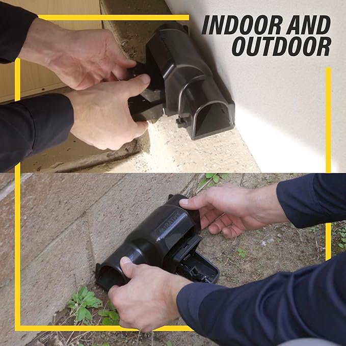 TRATPER Rat and Chipmunk Traps. Prevents Accidental Triggering with Dual Tunneled Design. Covered Snap Traps for Humane Kill, Reusable, Pest Control for Rats, Indoor & Outdoor Use. 2 Pack