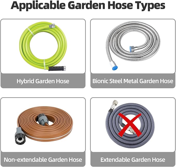 Water Hose Reel Cart, Holds 60-80 Ft of 5/8 Inch Hose, Green Wall Mounted Garden Hose Cart, Portable Hose Reel for Convenient Storage and Watering