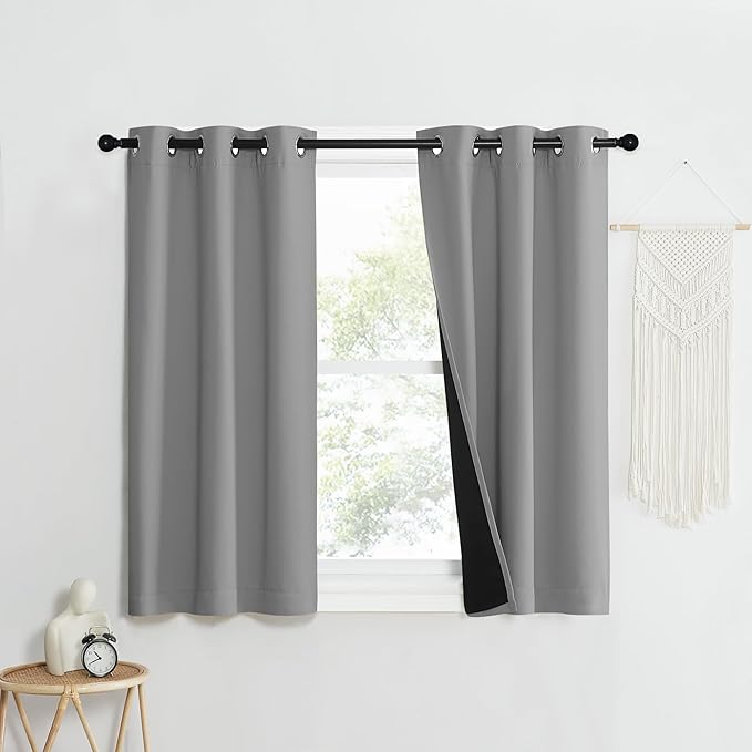 NICETOWN Full Shade Curtain Panels, Pair of Energy Smart & Noise Blocking Out