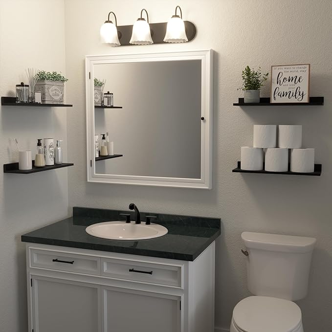 WOPITUES Floating Shelves, Wall Mounted Shelves