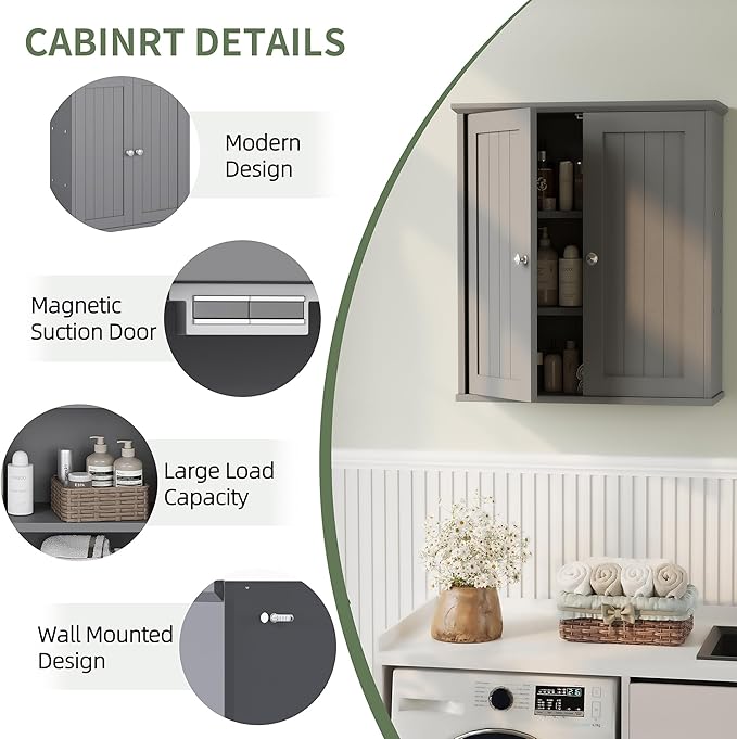 Bathroom Wall Cabinet, Bathroom Cabinet Wall Mount, Over Toilet Space Saver