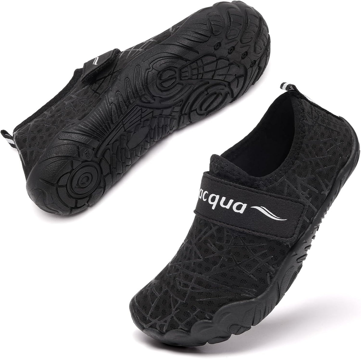 Racqua Kids Water Shoes - Non-Slip Quick Dry Aqua Shoes for Beach & Pool | Lightweight for Boys & Girls