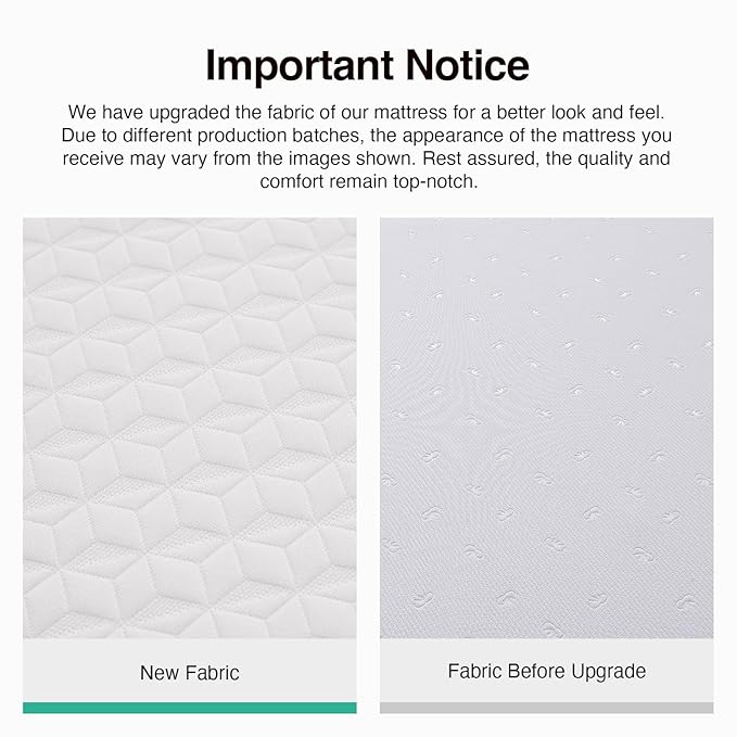 Novilla Queen Size Mattress, 10 Inch Queen Memory Foam Mattress with Breathable Comfort Foam & Removable Cover Mattresses in a Box for Cool Touch & Pressure Relief Meduim Firm