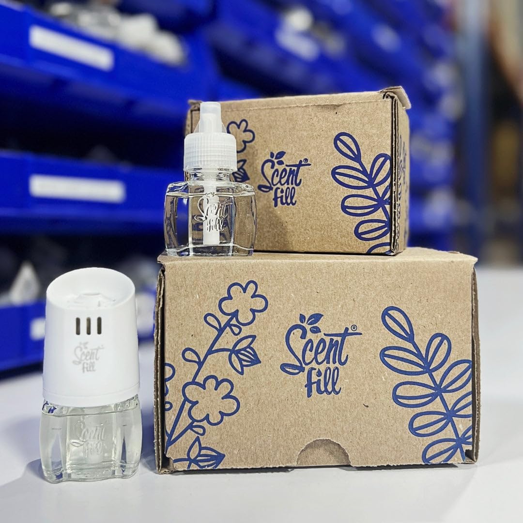 Scent Fill 100% Natural Lavender Vanilla Plug in Air Freshener, Scented Oil Refills, 3 Refills