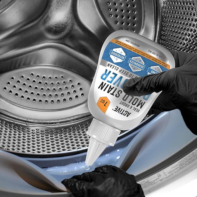 ACTIVE Automatic Toilet Bowl Cleaner and Mold Stain Remover - Includes 12ct Toilet Bowl Cleaning Tablets and 7oz Mold Stain Removing Gel
