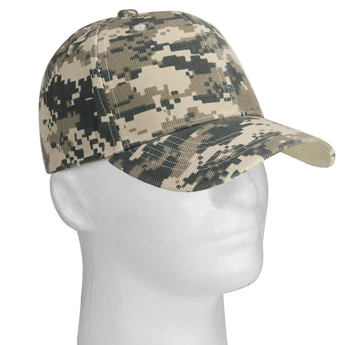 Falari Baseball Cap Adjustable Size for Running Workouts and Outdoor Activities All Seasons (1pc Digital Camo)