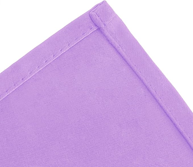 LEMOMO Blackout Curtains 66 x 72 Inch Long Lavender Curtains Set of 2 Panels