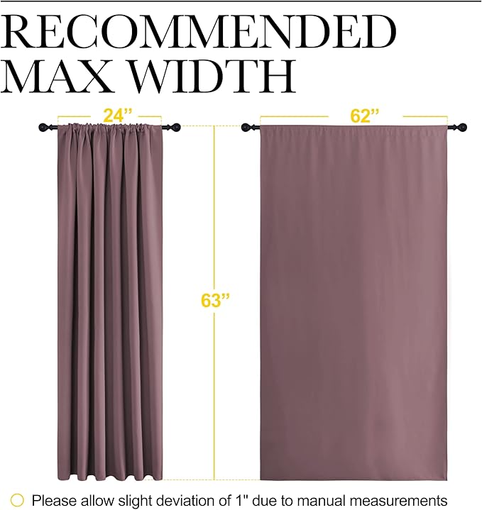 NICETOWN Blackout Curtains for Bedroom, Home Decorations Thermal Insulated