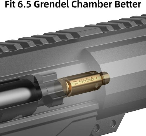 EZshoot 6.5 Laser Bore Sight - Red Laser Boresighter for 6.5CM/6.5 Grendel with Batteries Included