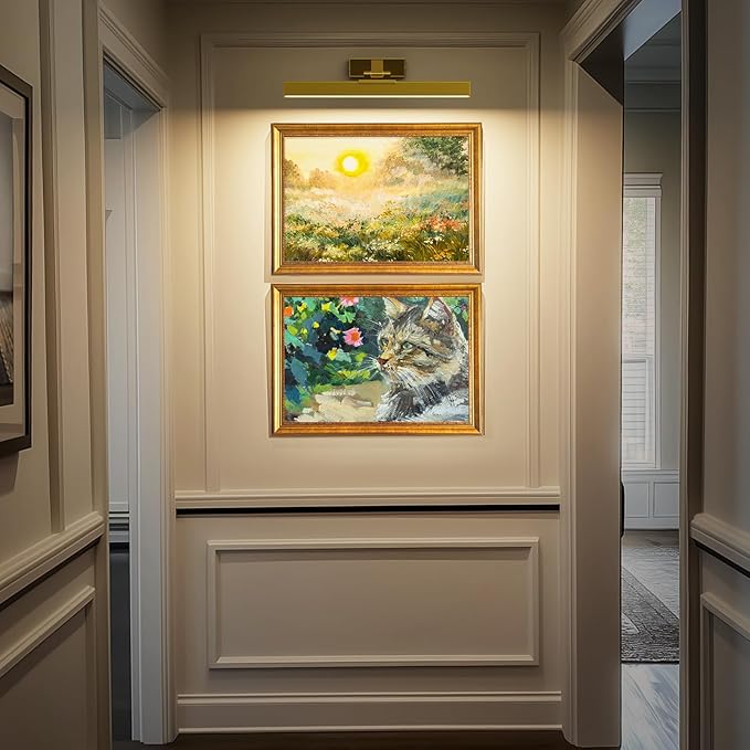 Afyuol Picture Lights Wall Light 16in CCT Gallery Light | Battery Operated