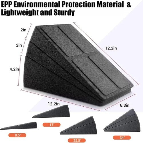 **Squat Wedge | Adjustable Slant Board Calf Stretcher - Lightweight EPP Design, 520 lbs Capacity**