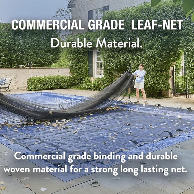 Doheny’s Professional Grade Leaf Nets for Above Ground Pools – 16' x 32' Oval – Makes Clean-Ups Fast – Lightweight, Versatile & Durable – Keeps Leaves Out