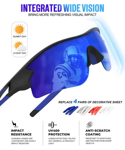 OUKEMAX Polarized Sunglasses-Men-Women Running Sunglasses: Sports Sun glasses Mens Polarized Sun Glasses Cycling Fishing